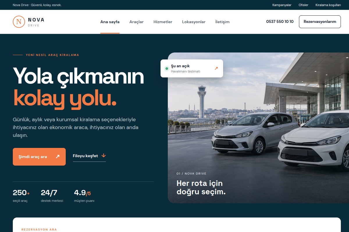 Nova Drive demo ekran görüntüsü